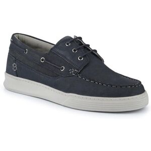 Pavers Men's Leather Wide-Fit Boat Shoes in Navy Size: 11 Navy 11 Pavers Men's Leather Wide-Fit Boat Shoes in Navy Size: 11 Navy 11