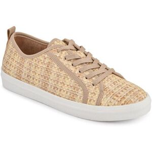 Pavers Women's Knitted-Upper Lace-Up Trainers in Beige Size: 7 Beige 7 Pavers Women's Knitted-Upper Lace-Up Trainers in Beige Size: 7 Beige 7