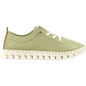 Lunar Women's St Austell Leather Plimsolls in Green Size: 6 Green 6 Lunar Women's St Austell Leather Plimsolls in Green Size: 6 Green 6