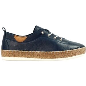 Lunar Women's Evie Leather Plimsolls in Navy Size: 7 Navy 7 Lunar Women's Evie Leather Plimsolls in Navy Size: 7 Navy 7