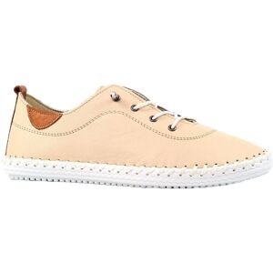 Lunar Women's St Ives Leather Plimsolls in Cream Size: 4 Cream 4 Lunar Women's St Ives Leather Plimsolls in Cream Size: 4 Cream 4