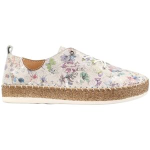 Lunar Women's Iva Leather Plimsolls in White Size: 5 White 5 Lunar Women's Iva Leather Plimsolls in White Size: 5 White 5