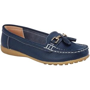 Boulevard Women's Action Leather Saddle Loafers in Navy Size: 6 Navy 6 Boulevard Women's Action Leather Saddle Loafers in Navy Size: 6 Navy 6