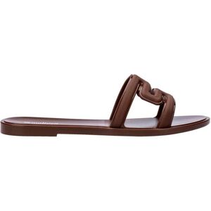 Melissa Shoes Women's M Slide Jelly Sliders in Brown Size: 7 Brown 7 Melissa Shoes Women's M Slide Jelly Sliders in Brown Size: 7 Brown 7
