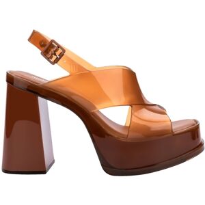 Melissa Shoes Women's Dance Jelly Heels in Brown Size: 8 Brown 8 Melissa Shoes Women's Dance Jelly Heels in Brown Size: 8 Brown 8