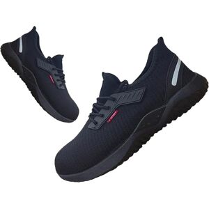 Alivio Lightweight Safety Shoes Breathable Toe Cap, Non-Slip Safety Trainers Men Women (Navy Blue, 10) in Dark Navy Size: 9 Dark Navy 9 Alivio Lightweight Safety Shoes Breathable Toe Cap, Non-Slip Safety Trainers Men Women (Navy Blue, 10) in Dark Navy Size: 9 Dark Navy 9