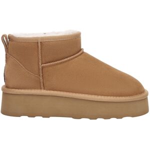 EverAu Australia Women's Real Sheepskin Heron Ultra Mini Platform Boots with EVA Sole in Brown Size: 7 Brown 7 EverAu Australia Women's Real Sheepskin Heron Ultra Mini Platform Boots with EVA Sole in Brown Size: 7 Brown 7