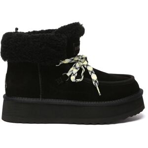 EverAu Australia Women's Real Sheepskin Women Lapwing Ankle Platform Boots with EVA Sole in Black Size: 8 Black 8 EverAu Australia Women's Real Sheepskin Women Lapwing Ankle Platform Boots with EVA Sole in Black Size: 8 Black 8