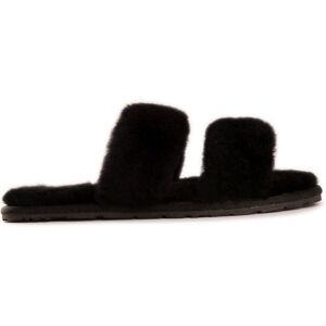 Aus Wooli Australia Women's Sheepskin Wool Ballart Sandals in Black Size: 3 Black 3 Aus Wooli Australia Women's Sheepskin Wool Ballart Sandals in Black Size: 3 Black 3