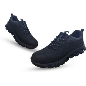 Alivio Lightweight Steel Head Safety Shoes Breathable Toe Cap, Safety Trainers Men Women (Size 10) in Black Size: 9 Black 9 Alivio Lightweight Steel Head Safety Shoes Breathable Toe Cap, Safety Trainers Men Women (Size 10) in Black Size: 9 Black 9