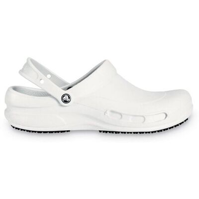 Crocs 'Bistro' Thermoplastic Slip On Shoes in White Size: 9 White 9 Crocs 'Bistro' Thermoplastic Slip On Shoes in White Size: 9 White 9