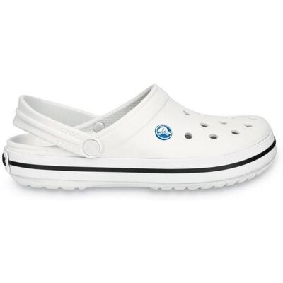 Crocs 'Crocband' Unisex Beach in White Size: 5 White 5 Crocs 'Crocband' Unisex Beach in White Size: 5 White 5