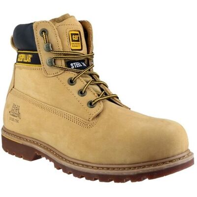 Caterpillar Men's 'Holton' Leather Safety Boots in Camel Size: 13 Camel 13 Caterpillar Men's 'Holton' Leather Safety Boots in Camel Size: 13 Camel 13