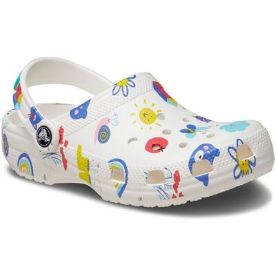 Crocs Toddler Classic Graphic Clog Size: Infant 9 Multicolor Infant 9 Crocs Toddler Classic Graphic Clog Size: Infant 9 Multicolor Infant 9