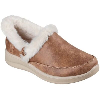 Skechers Women's Cozy Escape Slipper in Brown Size: 7 Brown 7 Skechers Women's Cozy Escape Slipper in Brown Size: 7 Brown 7