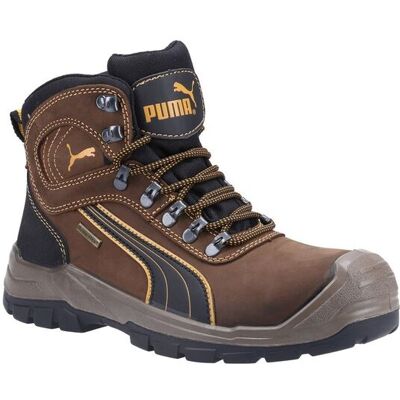 Puma Safety Men's 'Sierra Nervada Mid' Leather Safety Boots in Brown Size: 6 Brown 6 Puma Safety Men's 'Sierra Nervada Mid' Leather Safety Boots in Brown Size: 6 Brown 6