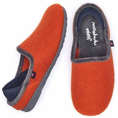 Moshulu Mini Matmi' Felt Slippers in Orange Size: Infant 10 Orange Infant 10 Moshulu Mini Matmi' Felt Slippers in Orange Size: Infant 10 Orange Infant 10