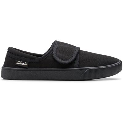 Clarks Hopper Run Black Fabric Riptape, Canvas Size: 12.5-Wide Fit Black 12.5-Wide Fit Clarks Hopper Run Black Fabric Riptape, Canvas Size: 12.5-Wide Fit Black 12.5-Wide Fit