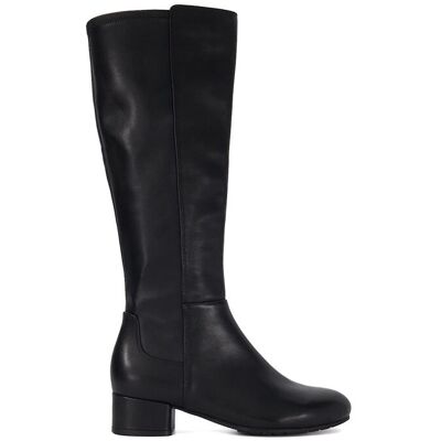 Dune London Women's 'Tayla' Leather Knee High Boots in Black Size: 8 Black 8 Dune London Women's 'Tayla' Leather Knee High Boots in Black Size: 8 Black 8