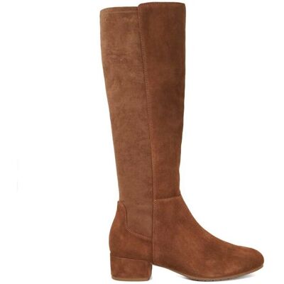 Dune London Women's Wide Fit 'Tayla' Suede Knee High Boots in Brown Size: 7 Brown 7 Dune London Women's Wide Fit 'Tayla' Suede Knee High Boots in Brown Size: 7 Brown 7