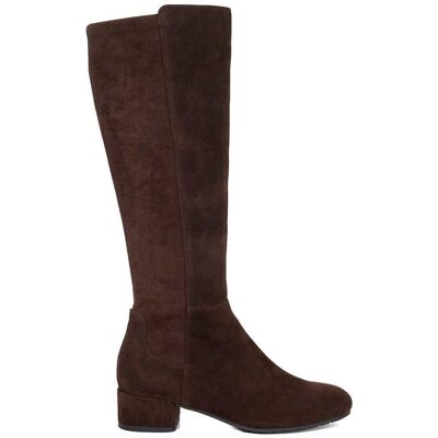 Dune London Women's Wide Fit 'Tayla' Suede Knee High Boots in Brown Size: 6 Brown 6 Dune London Women's Wide Fit 'Tayla' Suede Knee High Boots in Brown Size: 6 Brown 6