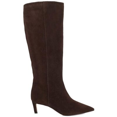 Dune London Women's Wide Fit 'Smoothly' Suede Knee High Boots in Brown Size: 7 Brown 7 Dune London Women's Wide Fit 'Smoothly' Suede Knee High Boots in Brown Size: 7 Brown 7
