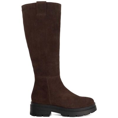 Dune London Women's 'Tiger' Suede Knee High Boots in Brown Size: 5 Brown 5 Dune London Women's 'Tiger' Suede Knee High Boots in Brown Size: 5 Brown 5