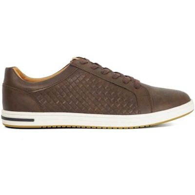 Dune London Men's 'Tezzy Weave' Trainers in Brown Size: 7 Brown 7 Dune London Men's 'Tezzy Weave' Trainers in Brown Size: 7 Brown 7