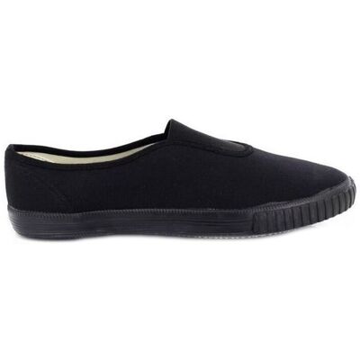 Dek Men's Gusset Black Canvas Plimsolls Size: 4 Black 4 Dek Men's Gusset Black Canvas Plimsolls Size: 4 Black 4
