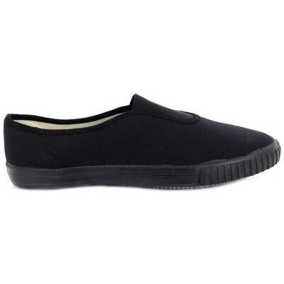 Dek Men's Gusset Black Canvas Plimsolls Size: 9 Black 9 Dek Men's Gusset Black Canvas Plimsolls Size: 9 Black 9