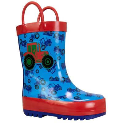 Harry Bear Boy's Wellington Boots Tractor in Blue Size: Infant 11 Blue Infant 11 Harry Bear Boy's Wellington Boots Tractor in Blue Size: Infant 11 Blue Infant 11