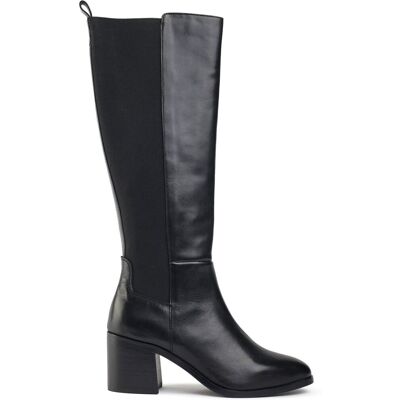 SOLE Women's Gillie Elasticated Knee High Boots in Black Size: 5 Black 5 SOLE Women's Gillie Elasticated Knee High Boots in Black Size: 5 Black 5
