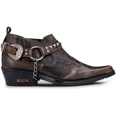 Etor Men's Real Leather Cowboy Wincklepickers Shoes Cuban Heel in Brown Size: 8 Brown 8 Etor Men's Real Leather Cowboy Wincklepickers Shoes Cuban Heel in Brown Size: 8 Brown 8