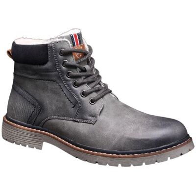 IVACHY Men's Winter Boots Fur Interior Style in Grey Size: 7.5 Grey 7.5 IVACHY Men's Winter Boots Fur Interior Style in Grey Size: 7.5 Grey 7.5