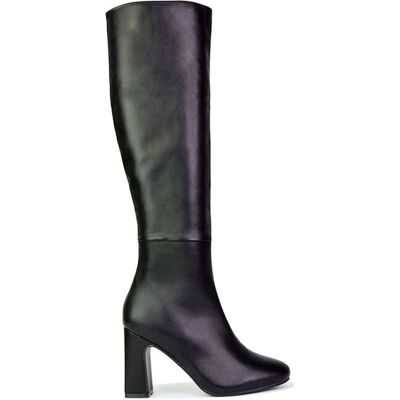 XY London Women's 'Lillia' Knee High Heeled Boots in Black Size: 5 Black 5 XY London Women's 'Lillia' Knee High Heeled Boots in Black Size: 5 Black 5