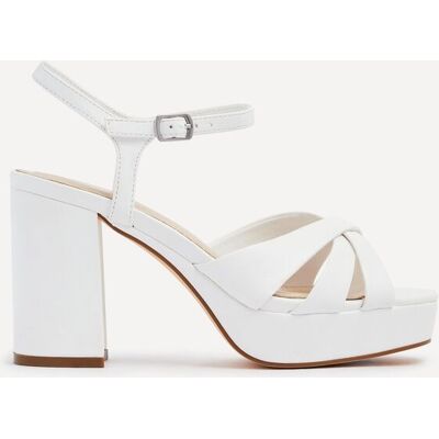 Linzi Women's Keliah White Faux Leather Platform Heels Size: 7-Standard Fit White 7-Standard Fit Linzi Women's Keliah White Faux Leather Platform Heels Size: 7-Standard Fit White 7-Standard Fit