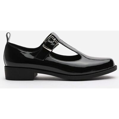 Where's That From Women's 'Piper' Wide Fit Mary Jane Loafers With Buckle Strap in Black Size: 5E Black 5E Where's That From Women's 'Piper' Wide Fit Mary Jane Loafers With Buckle Strap in Black Size: 5E Black 5E