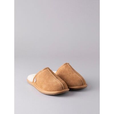 Lakeland Leather Men's Tan Sheepskin Sliders - Slippers Lakeland Leather Men's Tan Sheepskin Sliders - Slippers
