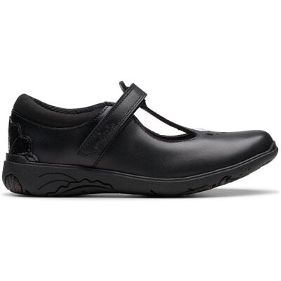 Clarks Relda Gem Kid Black Leather T Bar Shoes, Riptape, School Shoes Size: 2-Narrow Fit Black 2-Narrow Fit Clarks Relda Gem Kid Black Leather T Bar Shoes, Riptape, School Shoes Size: 2-Narrow Fit Black 2-Narrow Fit