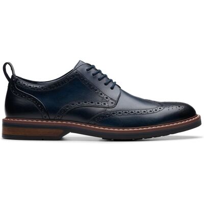 Clarks Men's Aldwin Limit Brogue Navy Leather Brogues, Lace Up in Blue Size: 9-Standard Fit Blue 9-Standard Fit Clarks Men's Aldwin Limit Brogue Navy Leather Brogues, Lace Up in Blue Size: 9-Standard Fit Blue 9-Standard Fit
