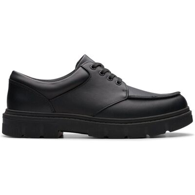 Clarks Lorcam Edge Youth Black Leather Derby Shoes, Lace Up, School Shoes Size: 4.5-Standard Fit Black 4.5-Standard Fit Clarks Lorcam Edge Youth Black Leather Derby Shoes, Lace Up, School Shoes Size: 4.5-Standard Fit Black 4.5-Standard Fit
