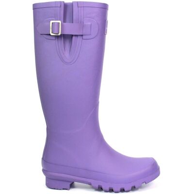 Lunar Women's Largo Rubber Wellington Boots in Purple Size: 6 Purple 6 Lunar Women's Largo Rubber Wellington Boots in Purple Size: 6 Purple 6