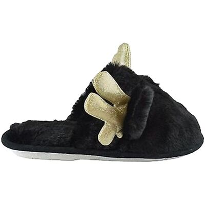 KS Brands Children Mule Antler Slippers in Black Size: Infant 13-1 Black Infant 13-1 KS Brands Children Mule Antler Slippers in Black Size: Infant 13-1 Black Infant 13-1