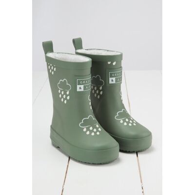 Grass & Air Colour-Changing Wellies in Khaki Size: Infant 9 Khaki Infant 9 Grass & Air Colour-Changing Wellies in Khaki Size: Infant 9 Khaki Infant 9
