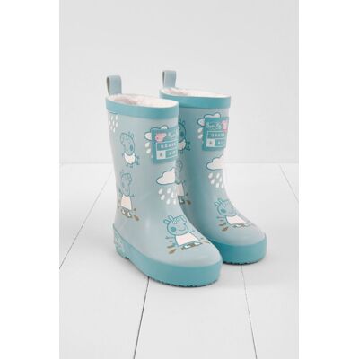 Grass & Air Peppa Pig Colour Changing Wellies in Blue Size: 13 Blue 13 Grass & Air Peppa Pig Colour Changing Wellies in Blue Size: 13 Blue 13