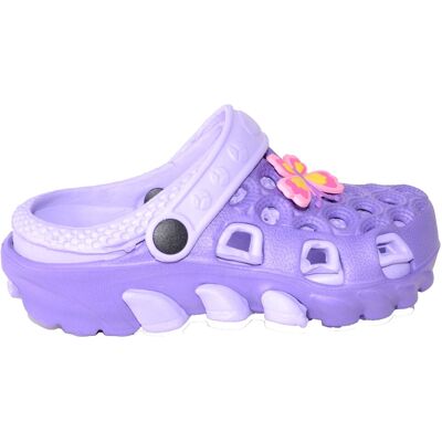 ABSOLUTE FOOTWEAR Girl's Childrens Mule Clogs Flat Sandal in Lilac Size: Infant 11 Lilac Infant 11 ABSOLUTE FOOTWEAR Girl's Childrens Mule Clogs Flat Sandal in Lilac Size: Infant 11 Lilac Infant 11