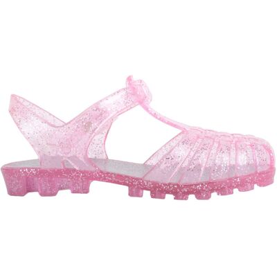 ABSOLUTE FOOTWEAR Girl's Childrens Glitter Sparkle Buckled Summer Jelly Shoes Sandals in Pink Size: Infant 9 Pink Infant 9 ABSOLUTE FOOTWEAR Girl's Childrens Glitter Sparkle Buckled Summer Jelly Shoes Sandals in Pink Size: Infant 9 Pink Infant 9