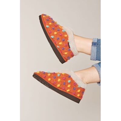Moshulu Women's 'Bo' Short Spotty Bootie Slippers in Orange Size: 5 Orange 5 Moshulu Women's 'Bo' Short Spotty Bootie Slippers in Orange Size: 5 Orange 5