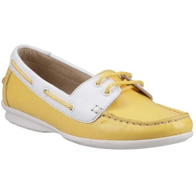 Hush Puppies Women's Irene Boat Shoe in Yellow Size: 6 Yellow 6 Hush Puppies Women's Irene Boat Shoe in Yellow Size: 6 Yellow 6