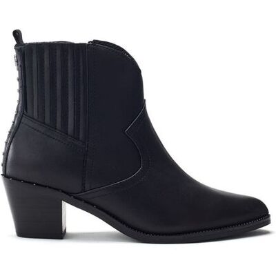 Moda In Pelle Women's 'Anniee' Leather Heeled Boots in Black Size: 4 Black 4 Moda In Pelle Women's 'Anniee' Leather Heeled Boots in Black Size: 4 Black 4